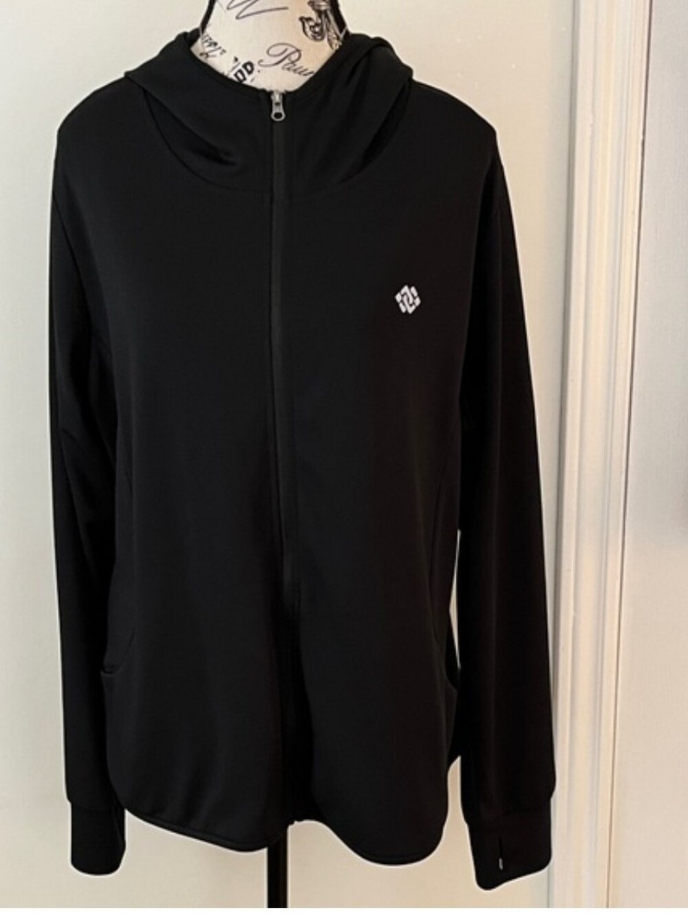 Black Zip-Up Hoodie Jacket